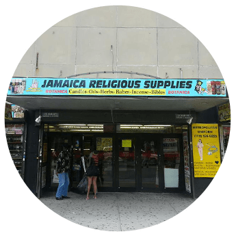 Jamaica religious supplies store front