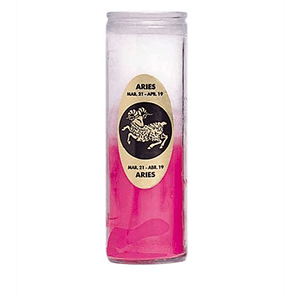 Aries Zodiac Candle