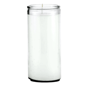 White 14-Day Plain candle