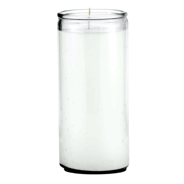 White 14-Day Plain candle